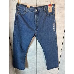 Levi’s 501 men jeans, dark wash, butterfly straight leg, big & tall normcore